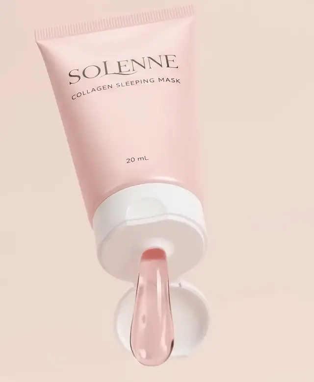 Pink jelly flowing from the open flip cap.
